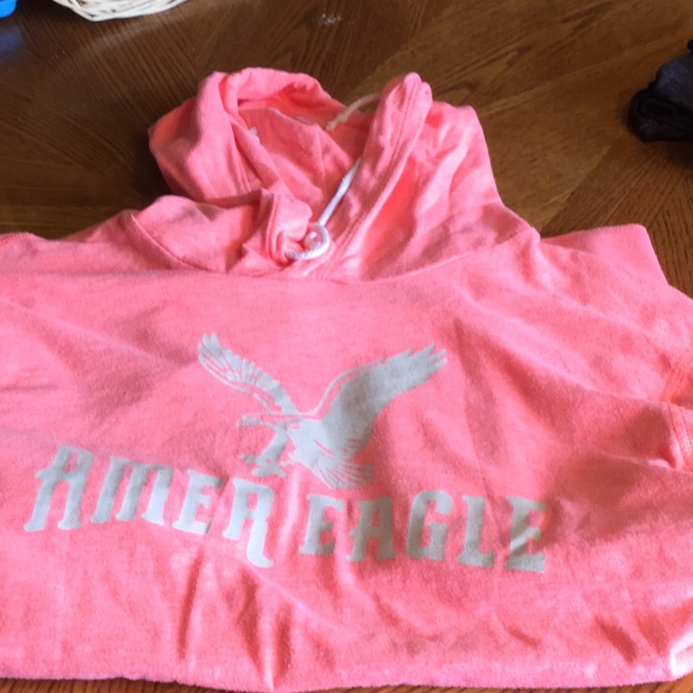 AE  long sleeve hooded shirt